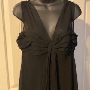 Black chiffon babydoll style dress